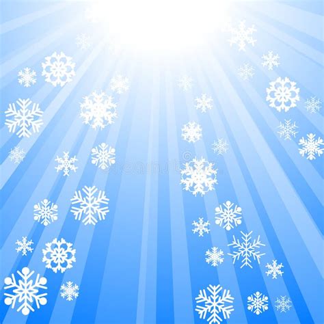 Sun With Snowflakes Stock Vector Illustration Of Design 6178358