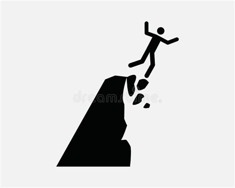 Man Falling Off Cliff Stock Illustrations 44 Man Falling Off Cliff