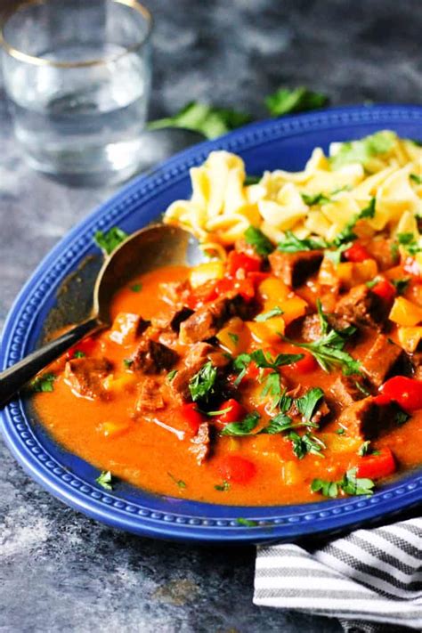 Hungarian goulash with tempeh (crock pot / slow cooker) food.com. Hungarian Goulash (Instant Pot & Stove Top Instructions ...