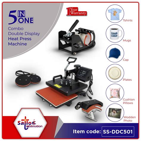 5 In 1 Double Display Sublimation Heat Press Machine Price In Nepal