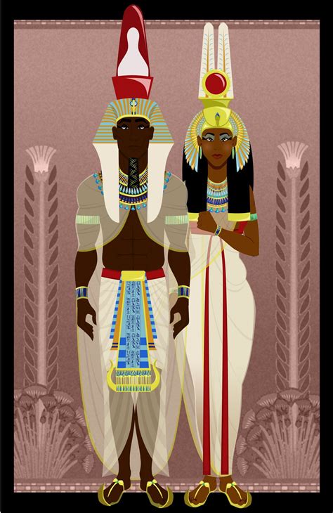 Ancient Egyptian Pharaoh And Queen By Sanio On Deviantart Ancient