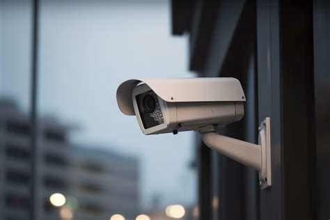 Security Camera On Modern Building Professional Surveillance Cameras