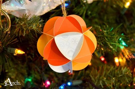 Christmas Card Paper Ornament Ball · How To Make A Bauble · Papercraft