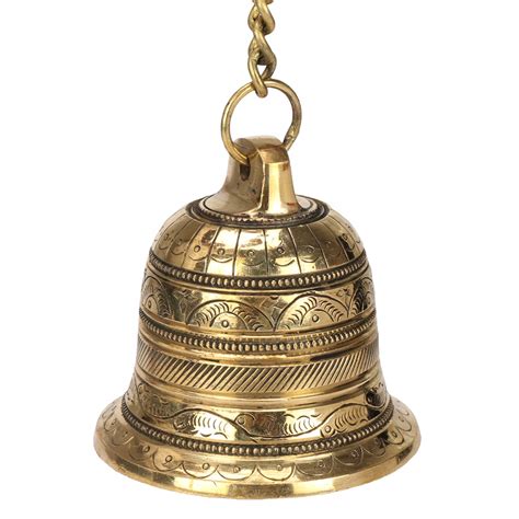 Artvarko Brass Hanging Bell Solid Bell With Deep Sound Antique Style