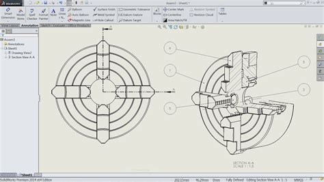How To Make Section View In Solidworks Drawing Youtube