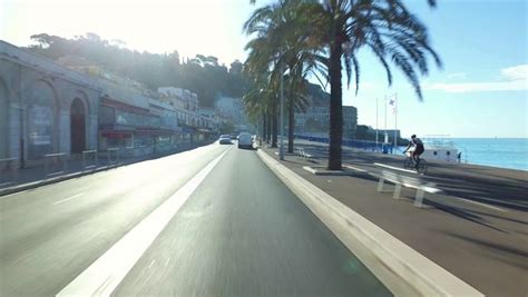 driving through nice france along stock footage video 100 royalty free 21522010 shutterstock