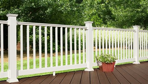 These will be at the corners of the deck and where it meets the house. Vinyl Deck Railing At Lowes — Npnurseries Home Design ...