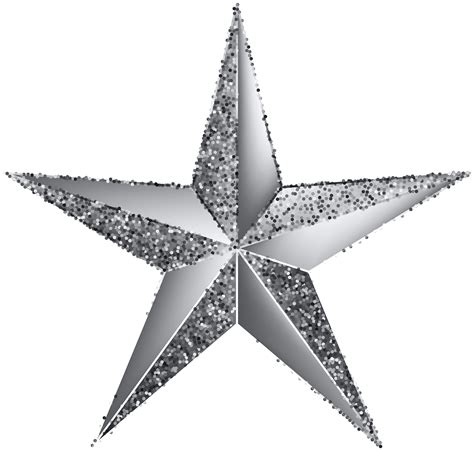 Silver Star Transparent Clip Art Image Gallery