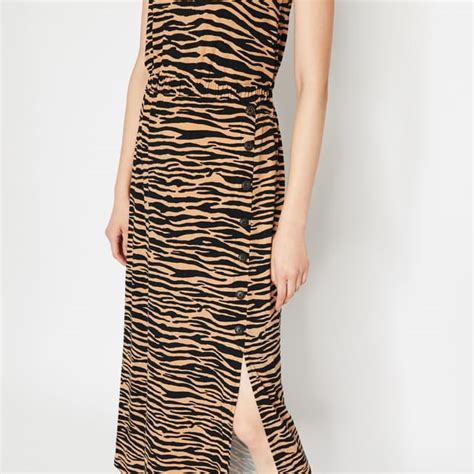 Tiger Print Maxi Dress Endource