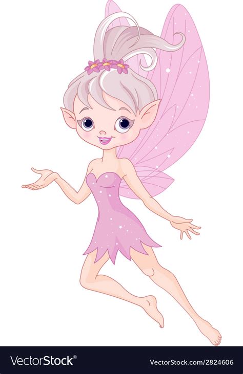 Beautiful Pixie Fairy Royalty Free Vector Image