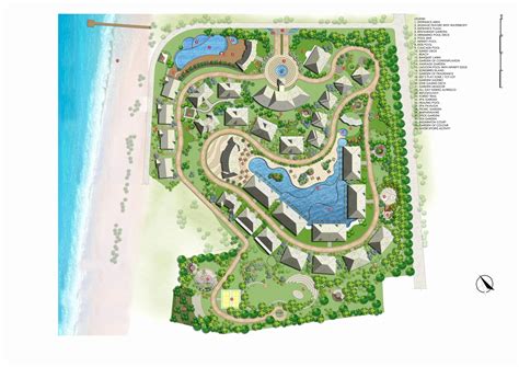 Landscape Features Luxury Site Plan Landscape Features Silver Beach
