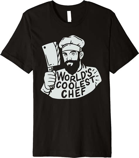 Worlds Coolest Chef Funny Restaurant Culinary Chef Cooking Premium T Shirt
