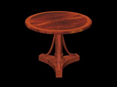 Antique Round Tea Table 3d Model 3d Studio3ds Max Files Free Download