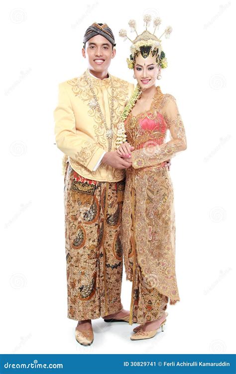 Traditional Java Wedding Couple Stock Image 30829741