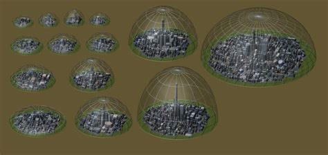 200 Sci Fi Dome Cities