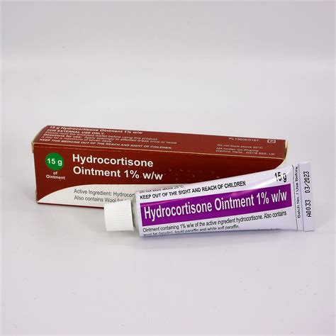 5 X Hydrocortisone Ointment 1 Bite And Sting Relief 15g Tube
