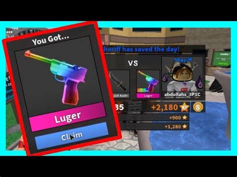 Chroma luger is a luger pistol. CHROMA LUGER - Roblox MM2 - YouTube