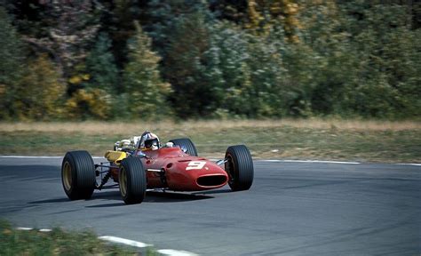 Chris Amon Ferrari 312 67 1967 Us Grand Prix Watkins Glen Formule 1 Voiture Formule 1