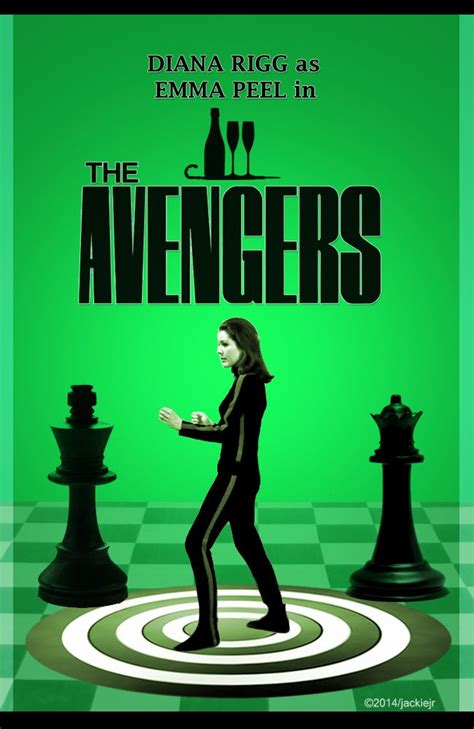 The Avengers Poster Fan Art Diana Rigg As Emma Peel Collage By Jackiejr Theavengers Emmapeel