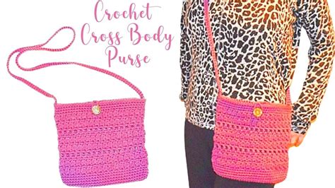 How To Crochet A Cross Body Purse Step By Step Tutorial Youtube