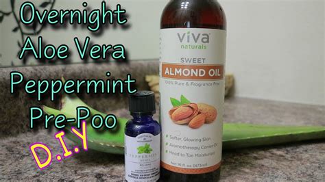 how to make an overnight aloe vera peppermint pre poo peppermint pre poo youtube