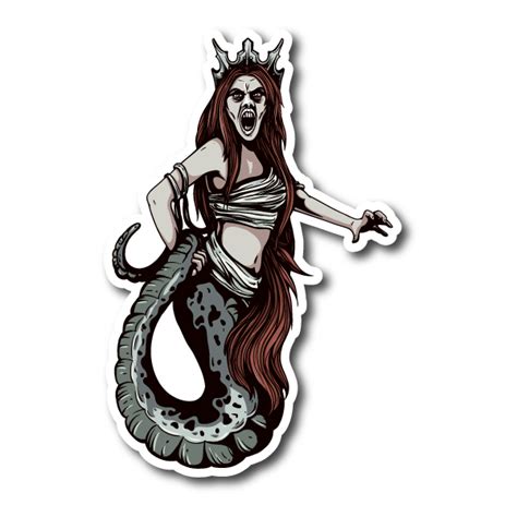 Mythical Creature Siren Vinyl Sticker En 2019 Sirenas Y Imprimibles
