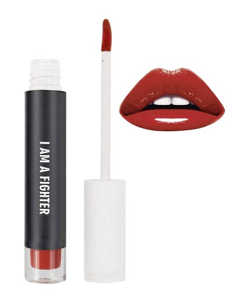 Realher I Am A Fighter Deep Red Lip Plumping Gloss Shiny Finish Fuller