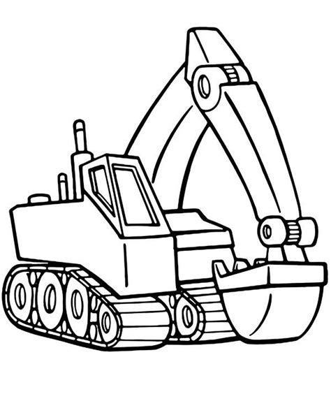 Excavator Coloring Page To Print