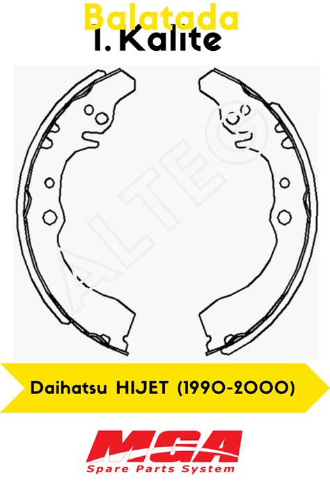 Alteg Daihatsu Hijet Drum Brake Pad Suitable For Pads