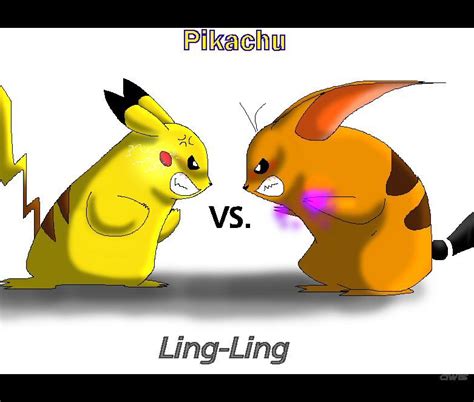 Pikachu Vs Ling Ling Pikachu Digimon Pokemon