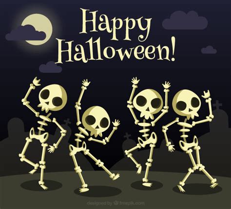 Happy Halloween Skeleton Free Happy Halloween Ecards Greeting Cards