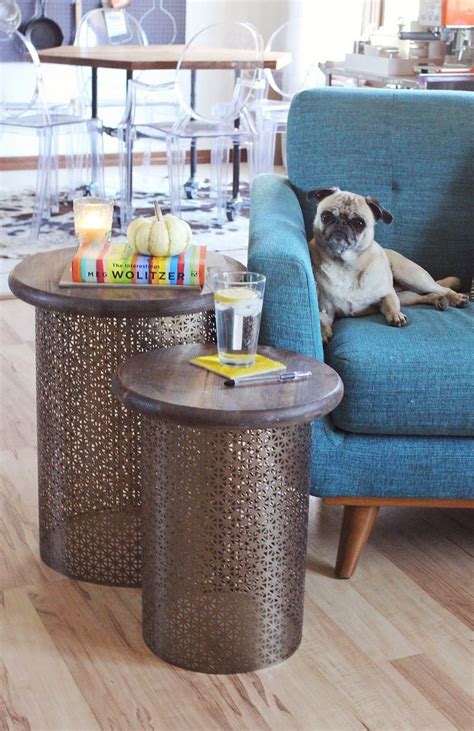 Here are some of our favorite (& simple!) projects to add a little color and plenty of visual interest to any outdoor space. DIY Brass Side Tables | Diy furniture, Aluminum sheet metal, Brass side table