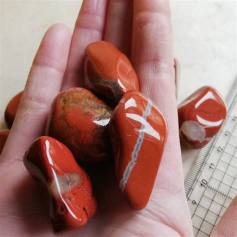 Red Jasper Red Jasper Tumbled Stone 30 40mm Crystals Etsy