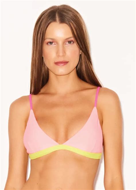 Neon Pink Triangle Bikini Top Teenyb Bikini Couture My Xxx Hot Girl