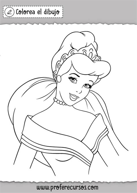 Princesas Disney Colorear Dibujos