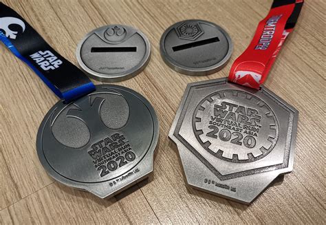 First Look At The Star Wars Virtual Run 2020 Medals Geek Culture