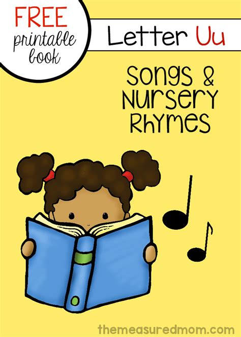 Free Letter Book Songs And Rhymes For Letter U The Measured Mom