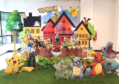 A Super Cool Pokemon Party Backdrop And Candy Buffet Designed And