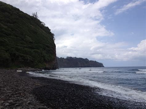 Black Sand Beach Pololu Valley Kohala Forest Reserve Big Island Hawaii It S A Ft
