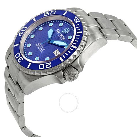 Deep Blue Dive Master 500 Swiss Automatic Blue Dial Mens Watch