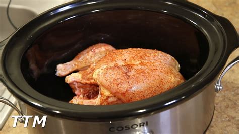 Whole Chicken Slow Cooker Youtube