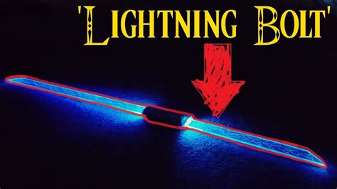 Diy Lightsaber Sword Lightning Bolt Thing Youtube
