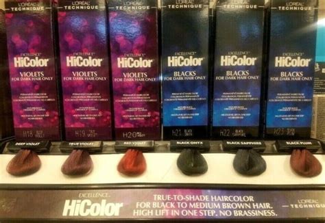 L Oreal Excellence Hicolor Violets Blacks For Dark Hair Only Ebay