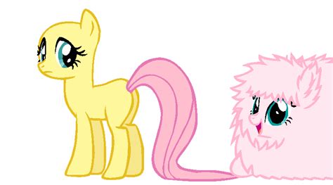 My Little Pony Base Fluffle Plays With Yo Tail By Candybuttt On