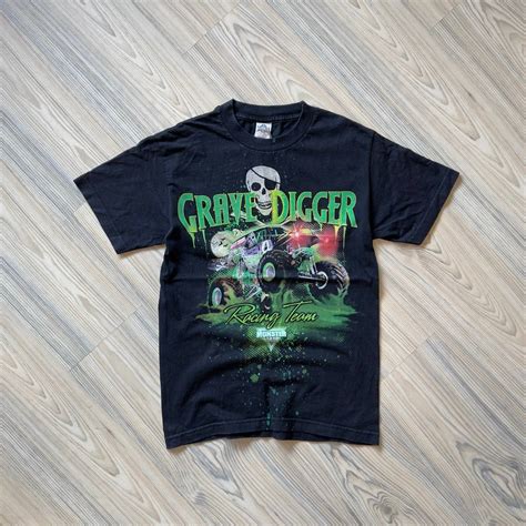 Vintage Vintage Y2k Monster Jam Grave Digger Tee Grailed