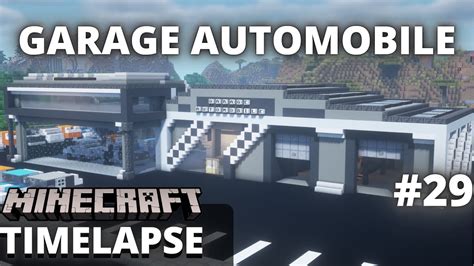 Minecraft Timelapse Garage Automobile Moderneville 29 Youtube