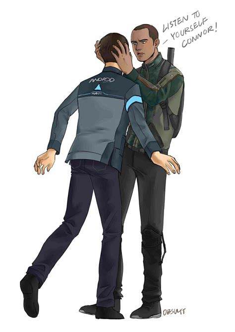 Detroit Become Human Connor X Markus By Obsulyt Фандом Фан арт