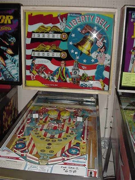 For over 38 years arcade classics. 1977 Williams Liberty Bell | Pinball machines, Pinball, Arcade