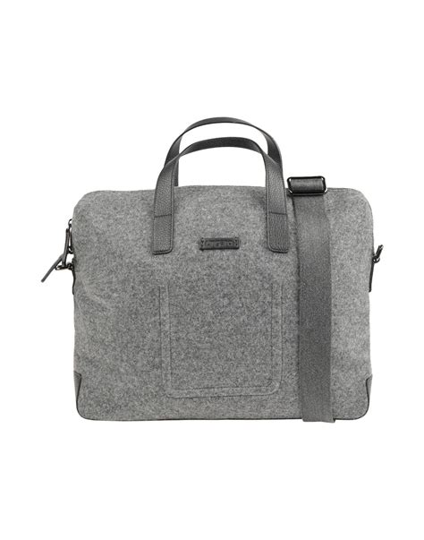 Emanuel Ungaro Synthetic Work Bags In Grey Gray For Men Lyst
