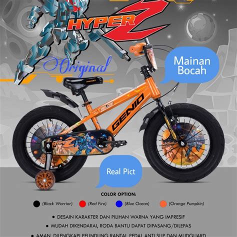 Jual Sepeda Anak Bmx Genio Hyper Z 16 Inch Ban Jumbo Shopee Indonesia